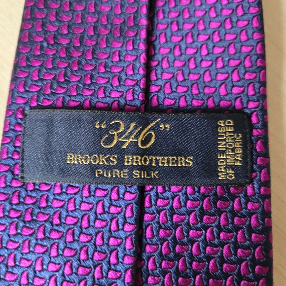 Brooks Brothers Purple and Blue Patterned Tie - Picture 4 of 7